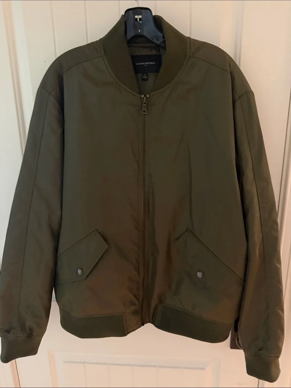 Banana Republic Olive Green Casual Bomber Jacket Men's Large